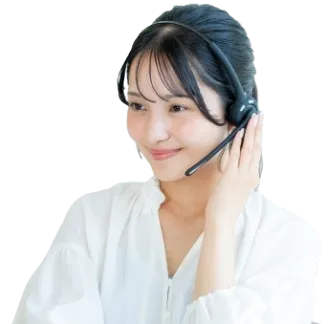 サポート案内をする女性